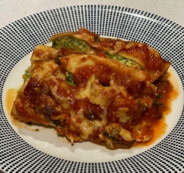 Chicken, Pumpkin, Spinach Cannelloni Magimix.
